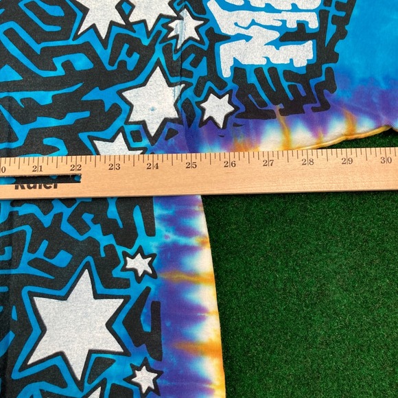 Vintage Liquid Blue Shirt Mens XXXXL 1992 Pinkerton Sun Moon All Over Print 90s - Picture 12 of 14